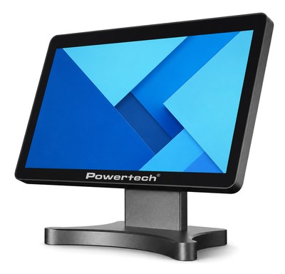 POWERTECH οθόνη αφής PT-1631, LCD, 17.3" 1920x1080p, HDMI/VGA, VESA 75x75mm, μαύρη