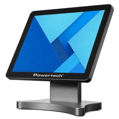 POWERTECH οθόνη αφής PT-1632, LCD, 15" 1024x768p, HDMI/VGA, VESA 75x75mm, μαύρη