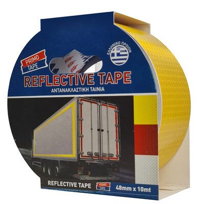 PRIMO TAPE αντανακλαστική ταινία SEL-024, 48mm x 10m, κίτρινη