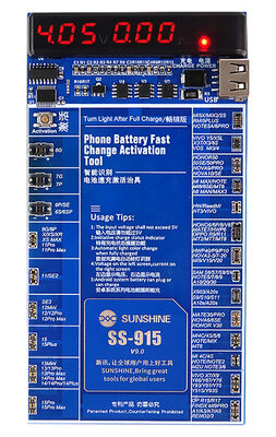SUNSHINE tester μπαταριών SS-915 για Apple & Android smartphone, V9.0