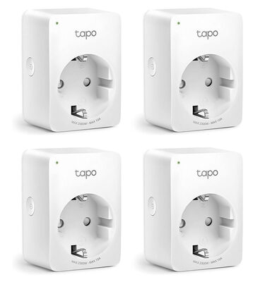 TP-LINK smart αντάπτορας ρεύματος TAPO-P100, Wi-Fi, ΒΤ, 4τμχ, Ver. 1.0