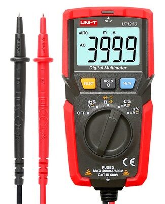 UNI-T μίνι ψηφιακό πολύμετρο UT125C, 600V AC/DC, NCV