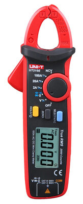 UNI-T πολύμετρο & αμπεροτσιμπίδα UT210E, 100A AC/DC, NCV, True RMS