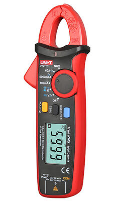 UNI-T μίνι ψηφιακή αμπεροτσιμπίδα UT211B, 60A AC/DC, NCV, True RMS