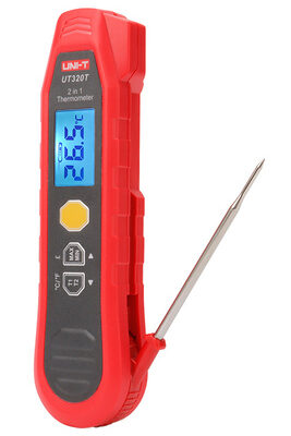 UNI-T ψηφιακό θερμόμετρο 2 in 1 UT320T, -40~300 °C, IP54