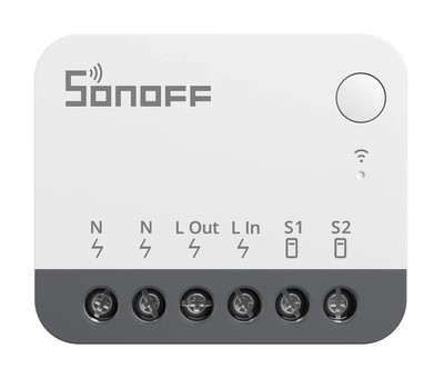 SONOFF smart διακόπτης ZBMINIR2, 1 κανάλι, ZigBee 3.0, 10A, λευκός