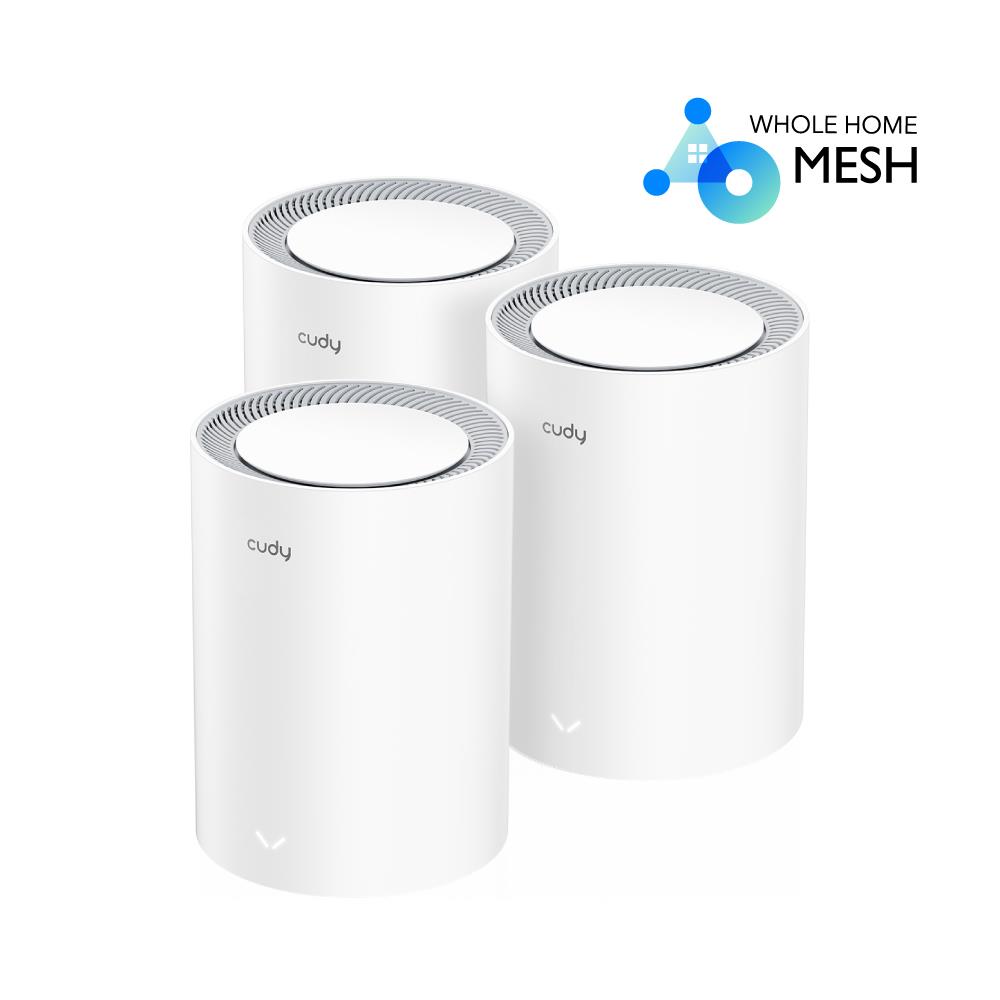 CUDY M3000 AX3000 2.5G Wi-Fi 6 MESH, 3 PACK, DUAL BAND, MU-MIMO