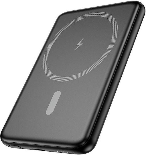 HOCO J140A TONY POWERBANK, PD20W, 5000MAH, MAGSAFE, ΜΑΥΡΟ