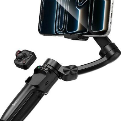HOCO K91 ΤΡΙΑΞΟΝΙΚΟ GIMBAL, BLUETOOTH 5.2, 1800MAH, ΜΑΥΡΟ