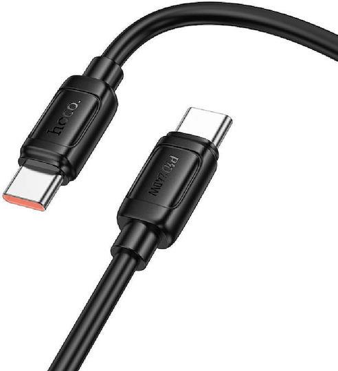 HOCO X115 SURPASS ΚΑΛΩΔΙΟ ΦΟΡΤΙΣΗΣ, 60W, TYPE-C ΣΕ TYPE-C, 1M, ΜΑΥΡΟ
