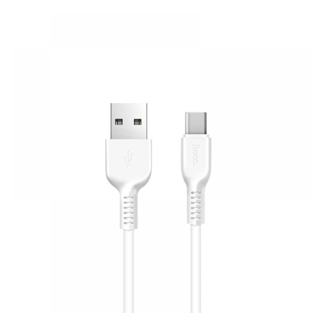 HOCO X20 FLASH ΚΑΛΩΔΙΟ TYPE-C ΦΟΡΤΙΣΗΣ & DATA 3m, ΛΕΥΚΟ