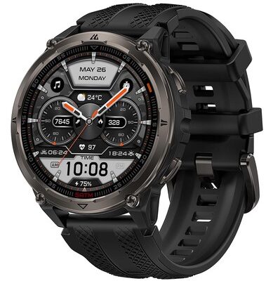 KOSPET smartwatch ORB 2, heart rate, 1.43" AMOLED, GPS, 5 ATM & IP69, με φακό, μαύρο