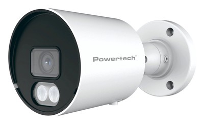 POWERTECH υβριδική κάμερα CCTV PT-1585 με μικρόφωνο & Full Color λειτουργία, 8MP, 2.8mm, IP67
