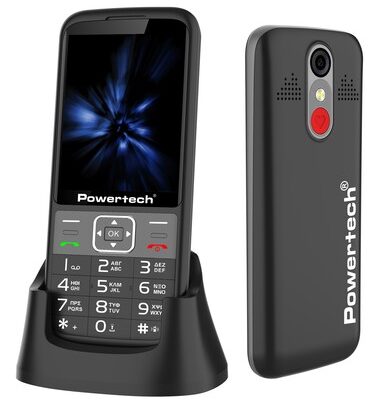 POWERTECH κινητό τηλέφωνο Sentry 3.36, 3.36", dual SIM, πλήκτρο SOS, μαύρο