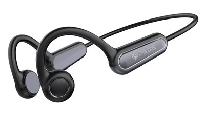 CELEBRAT neckband earphones SE9, OWS Bone Conduction, 16.3mm, 180mAh, μαύρα