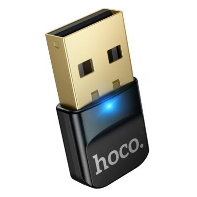 HOCO UA100, ΑΝΤΑΠΤΟΡΑΣ BLUETOOTH 6.0, USB, ΜΑΥΡΟ
