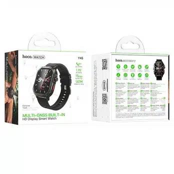 HOCO Y45, GPS SPORTS WATCH, CALL VERSION, ΜΑΥΡΟ